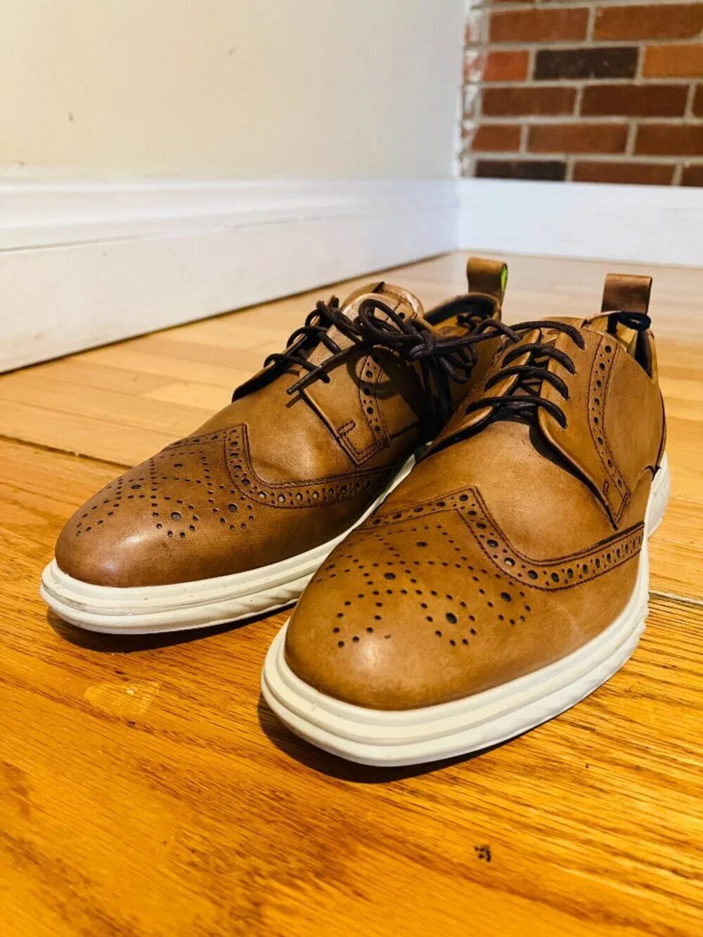 ECCO ECCO ST.1 Hybrid Lite Wingtip Oxford Men's 43 US 9 Comfort Dress Shoes